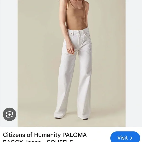 Brand New! $238 Citizens of Humanity Paloma Baggy Wide Leg Flared Jeans 27 - Picture 5 of 8